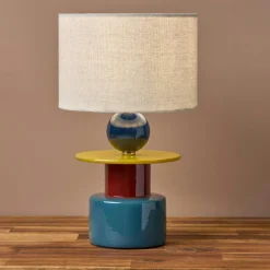 Lampe à poser céramique (H29,5 cm) Logic Multicolore