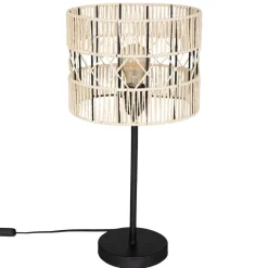 Lampe à poser en corde (H47 cm) Cosy Beige