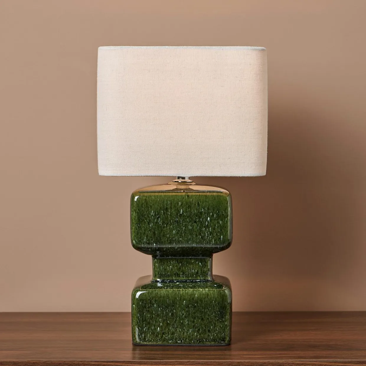 Lampe à poser en céramique (H34 cm) Céladon Verte