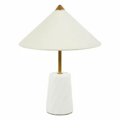 Lampe à poser en céramique (H37 cm) Fiamma Blanche