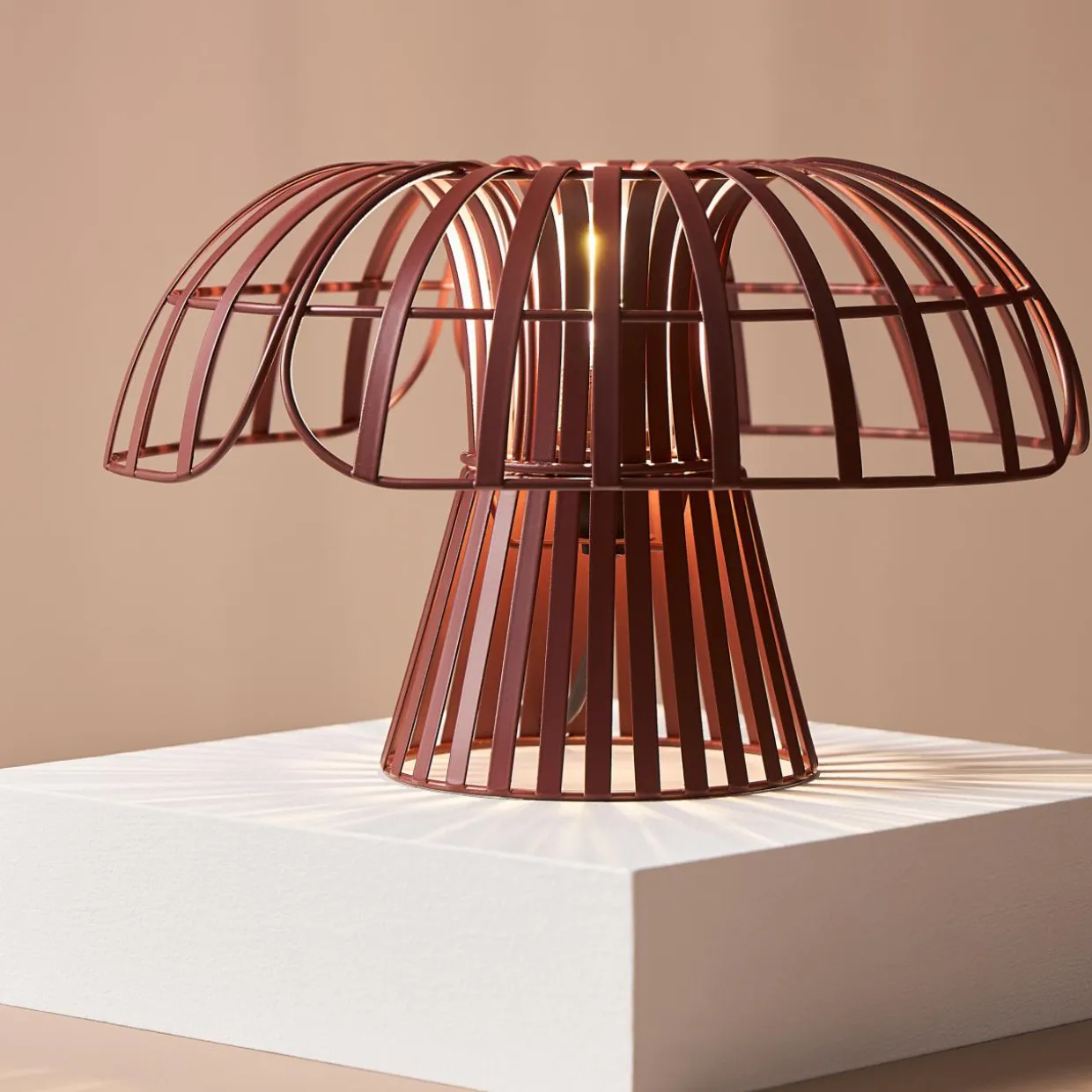 Lampe à poser en métal (20 cm) Poppi Terracotta