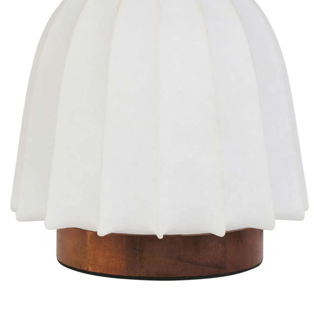 Lampe à poser en Tissu et Métal (H19 cm) Marcel Marron