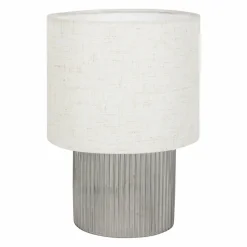 Lampe à poser en verre (H22 cm) Delia Noir