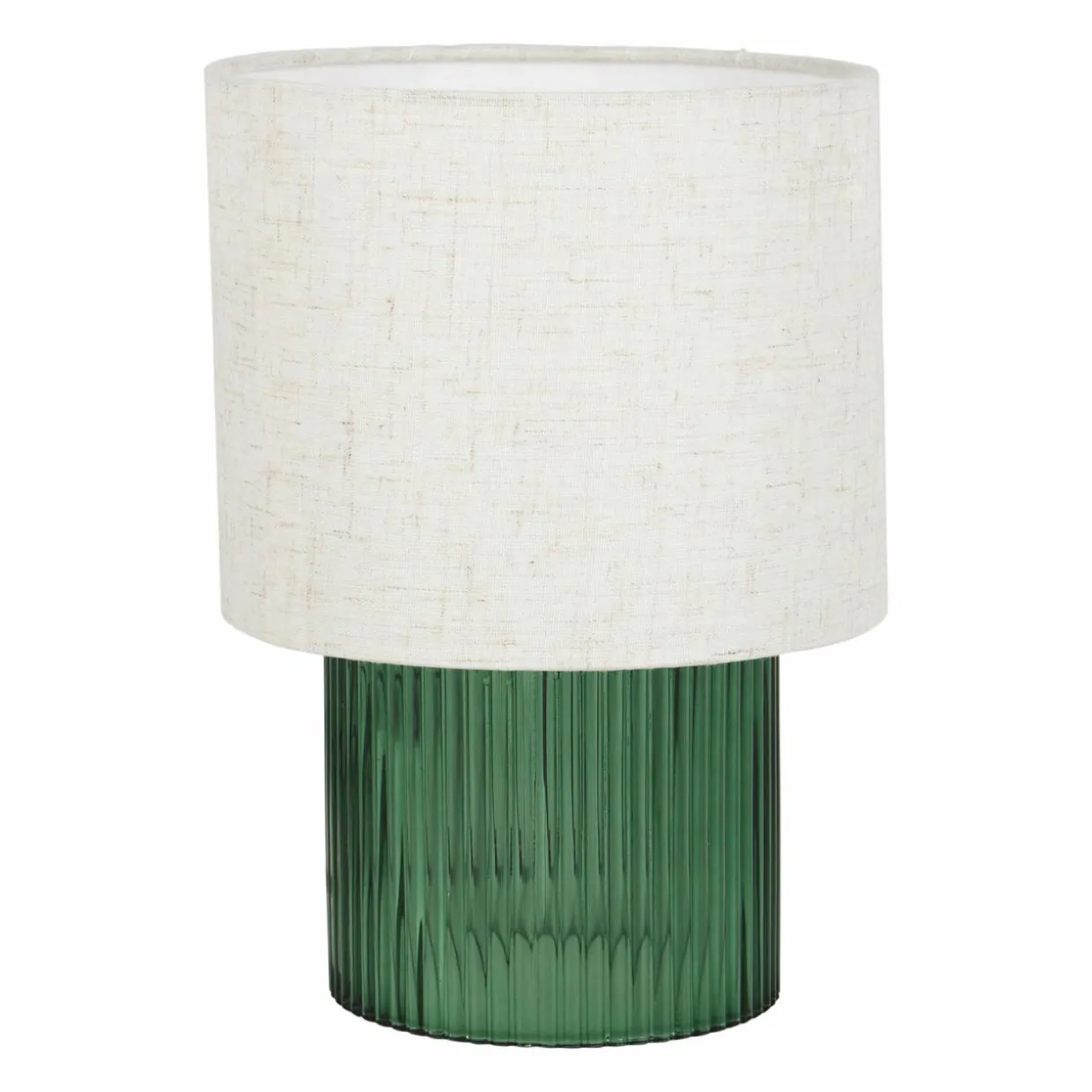 Lampe à poser en verre rétro (H22 cm) Teca Verte