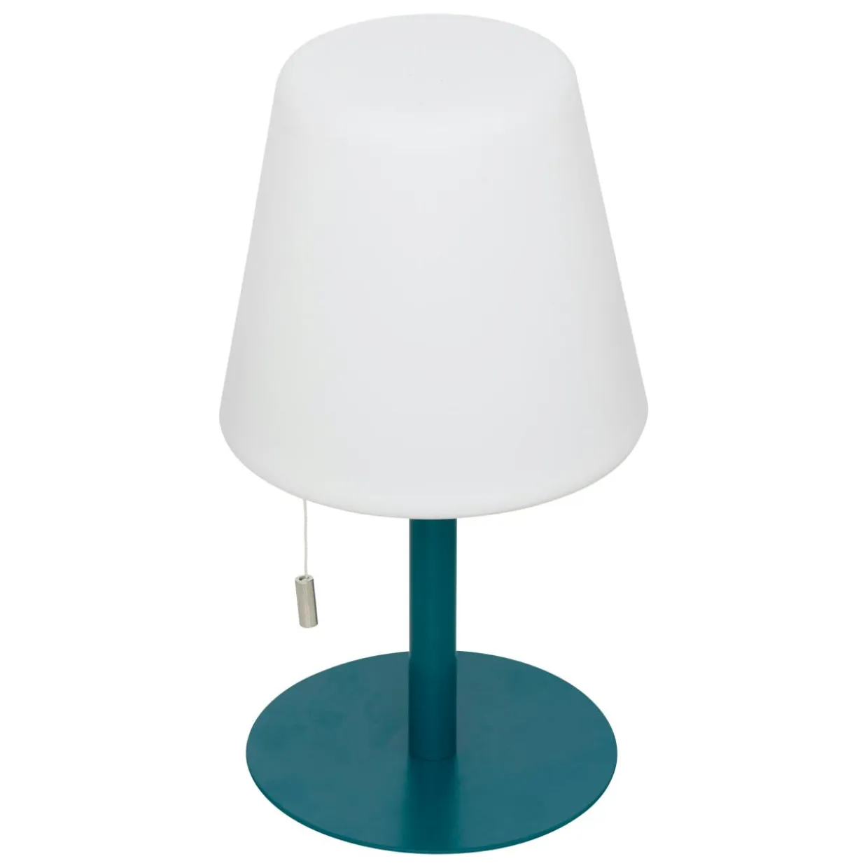 Lampe à poser extérieur LED métal (H30,5 cm) Zack Bleu canard