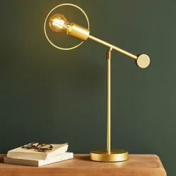 Lampe à poser métal (H47 cm) Météores Or