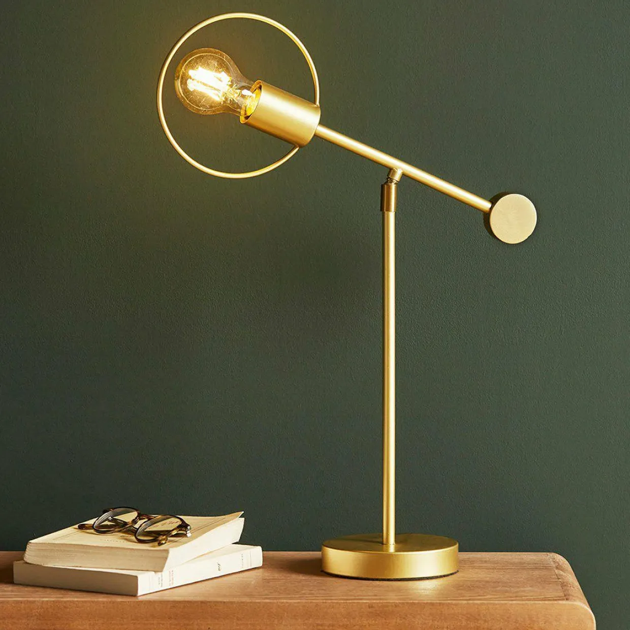 Lampe à poser métal (H47 cm) Météores Or