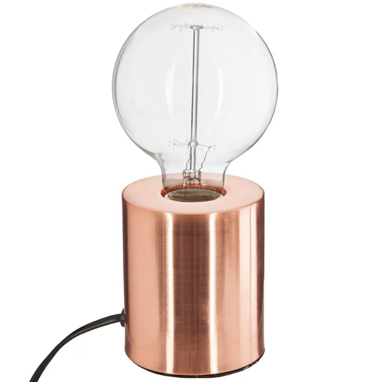 Lampe à poser métal (H10,5 cm) Tube Cuivre
