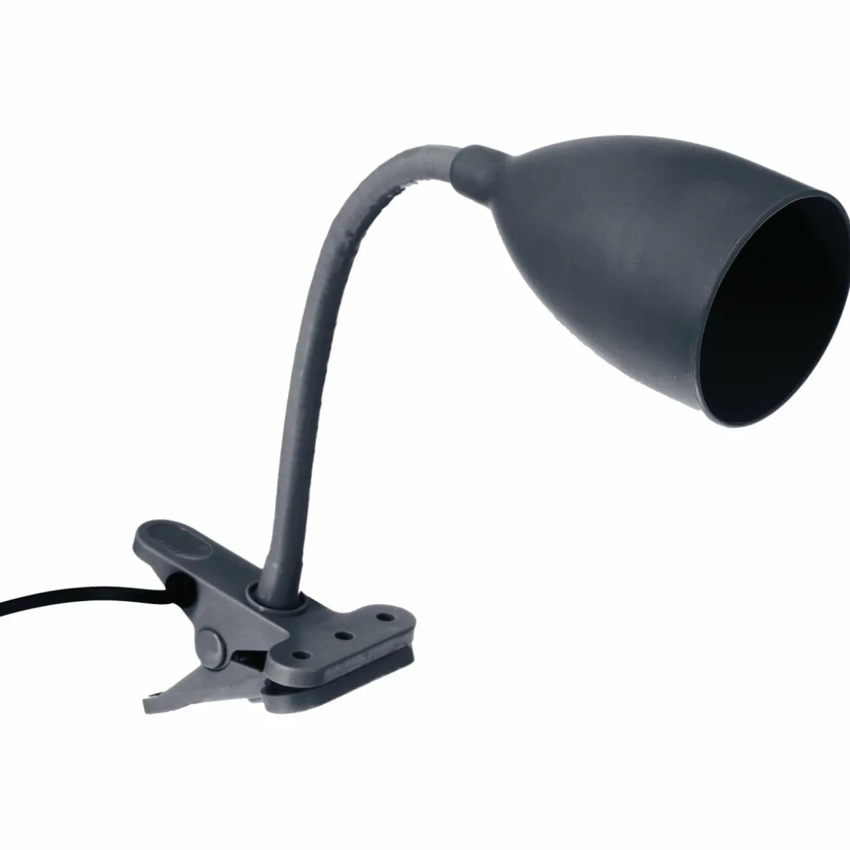 Lampe sur pince métal (H43 cm) Bleu orage
