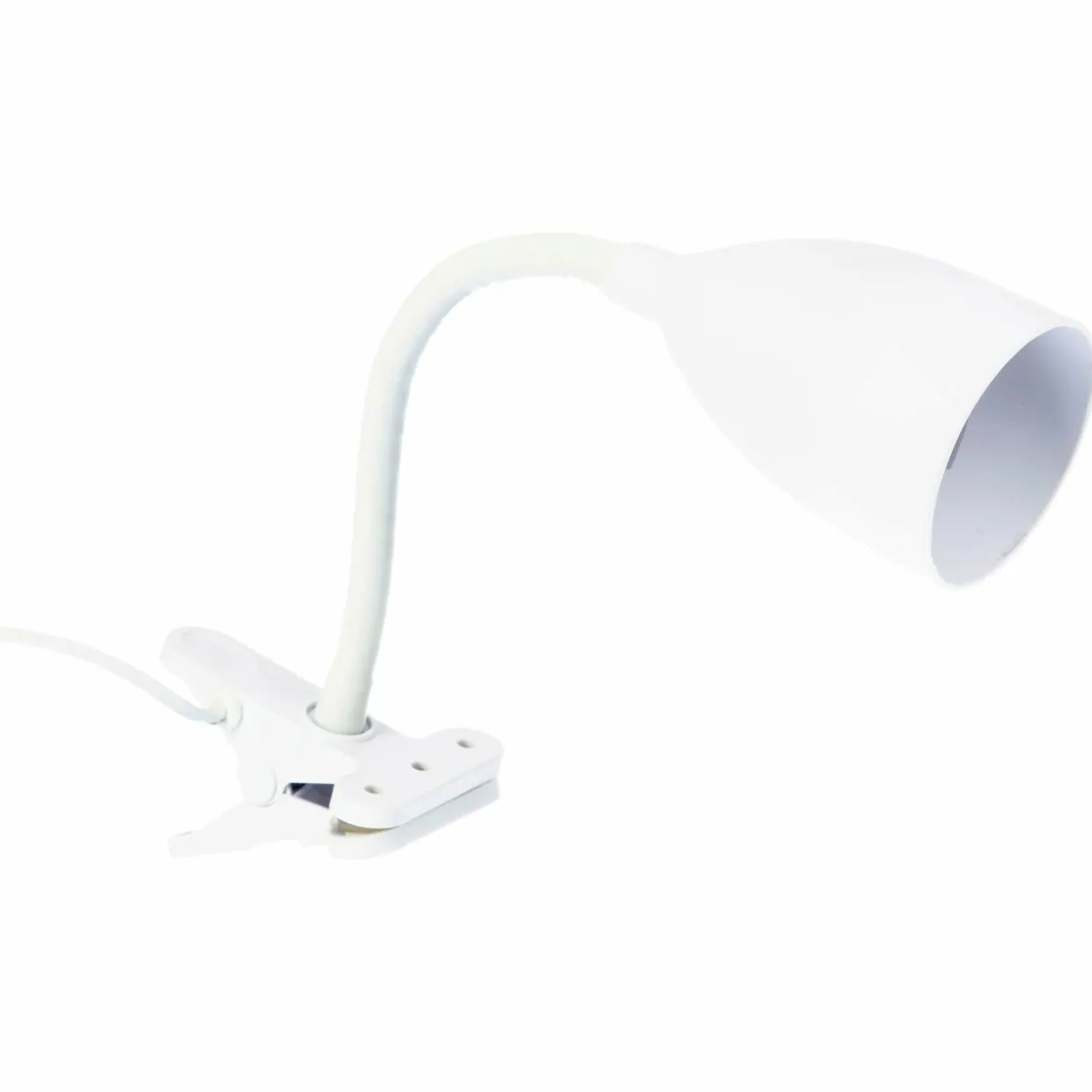Lampe sur pince métal (H43 cm) Sily Blanche