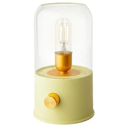 Lampe tempête sans fil rechargeable USB (H20 cm) Vert
