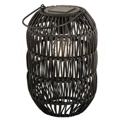 Lanterne de jardin solaire LED (H24,5 cm) Toscane Noir