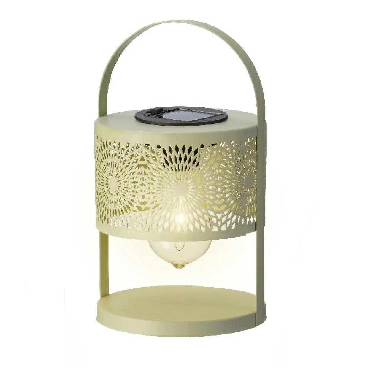 Lanterne solaire de table (H22,5 cm) à LED Vert clair