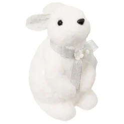 Lapin de Noël (H25 cm) Giulia petit nœud