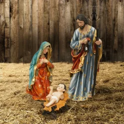 Les 3 grands santons (H59 cm) de Teresa