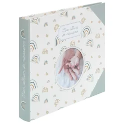 Livre de naissance (24 x 27 cm) Arc en ciel Vert