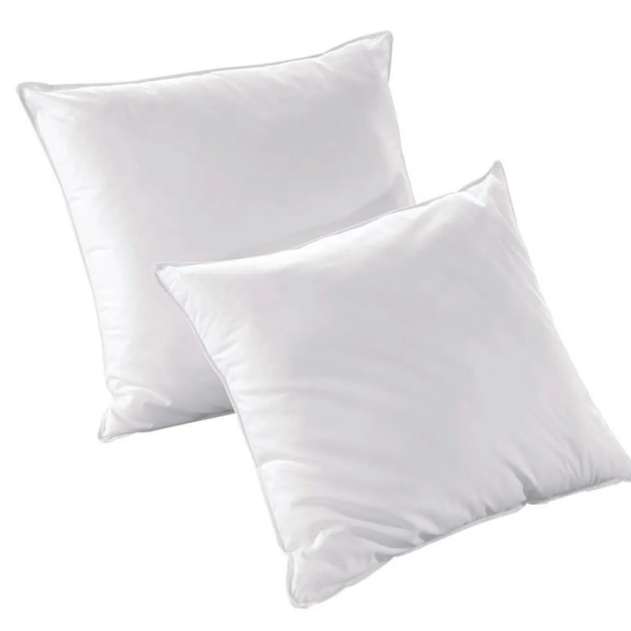Lot Couette chaude anti-acariens (260 x 240 cm) + 2 Oreillers (60 x 60 cm) Comète Blanche