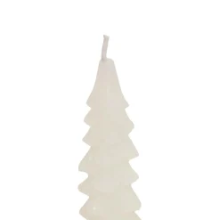 Lot de 2 bougies bâton en cire (H25 cm) Sapin Blanc