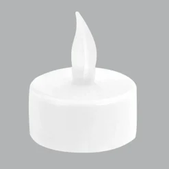 Lot de 6 Bougies LED vacillantes Chauffe-plat Blanc chaud