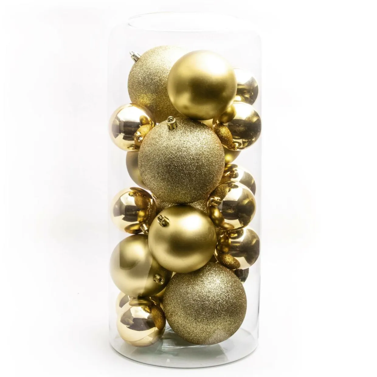 Lot de 20 boules de Noël assorties New Alpine Or