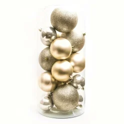 Lot de 20 boules de Noël assorties New Alpine Perle