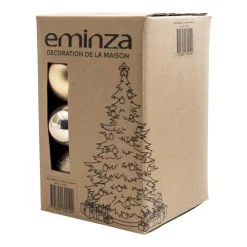 Lot de 20 boules de Noël assorties New Alpine Perle