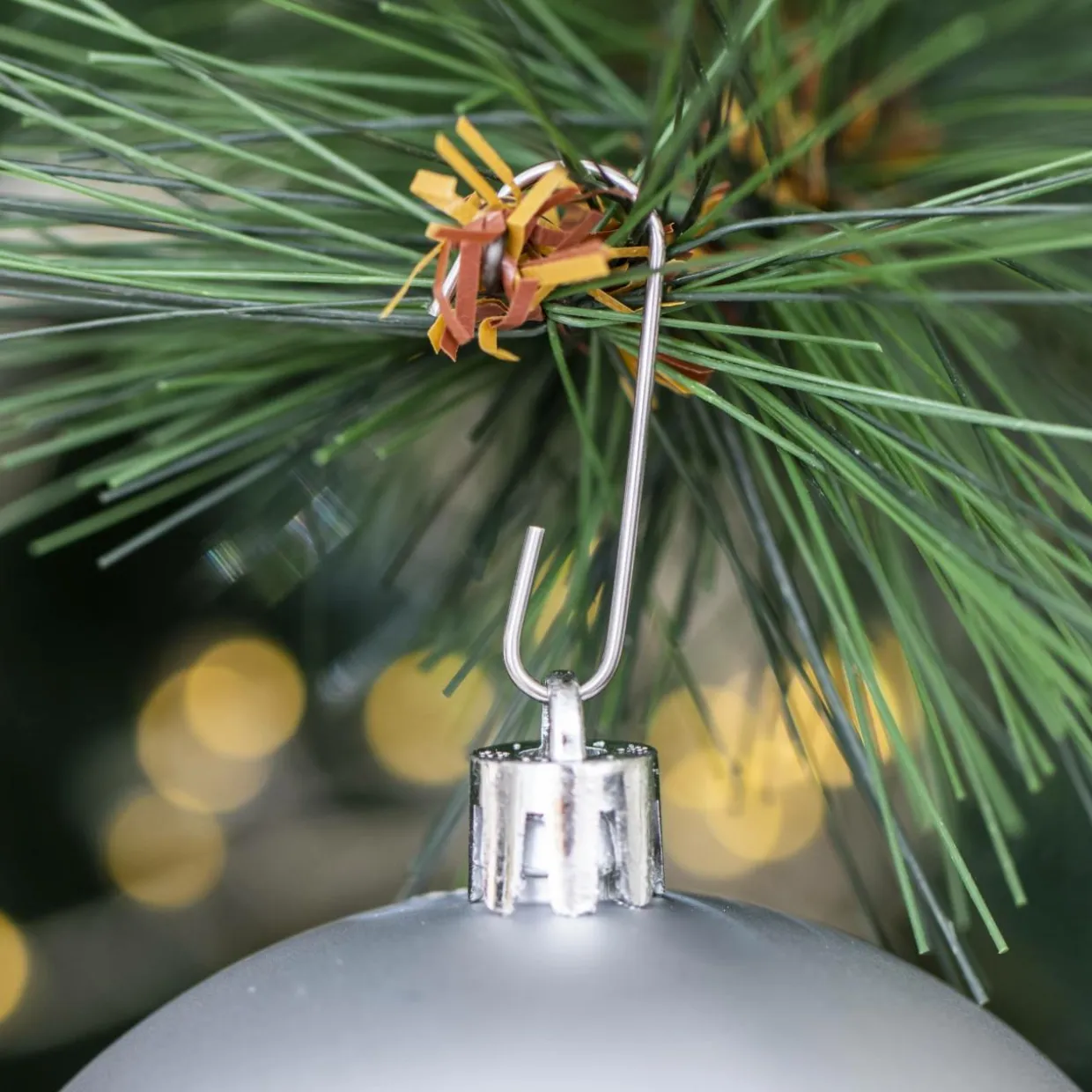 Lot de 20 boules de Noël assorties New Alpine Argent
