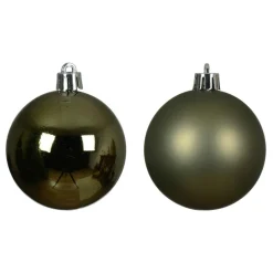 Lot de 30 boules de Noël (D60 mm) Aravis Vert romarin