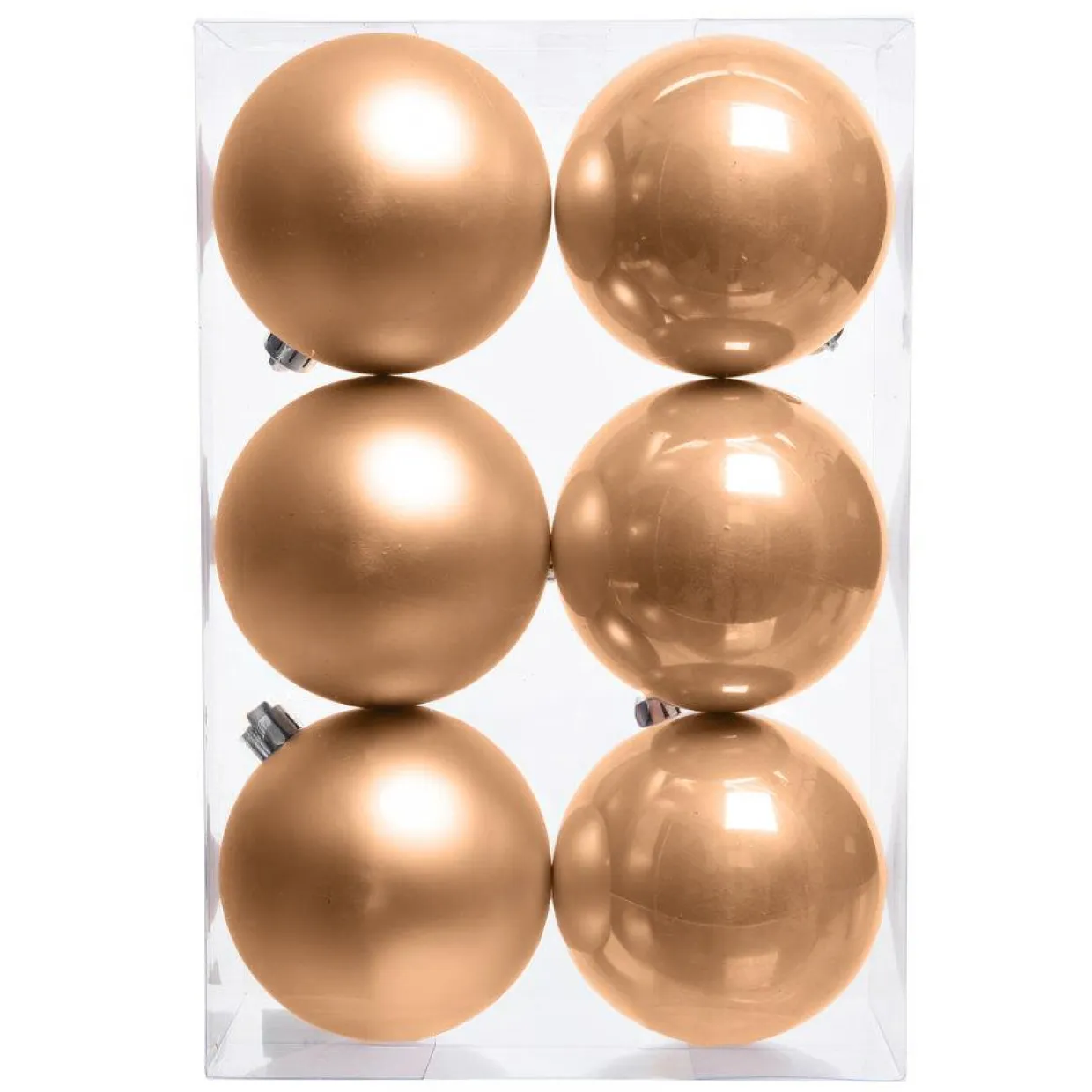 Lot de 6 boules de Noël (D80 mm) Aravis Pêche