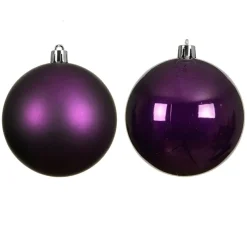 Lot de 12 boules de Noël (D60 mm) Aravis Figue