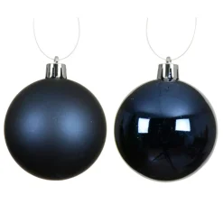 Lot de 16 boules de Noël (D40 mm) Aravis Bleu nuit
