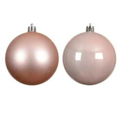 Lot de 16 boules de Noël (D40 mm) Aravis Rose poudré