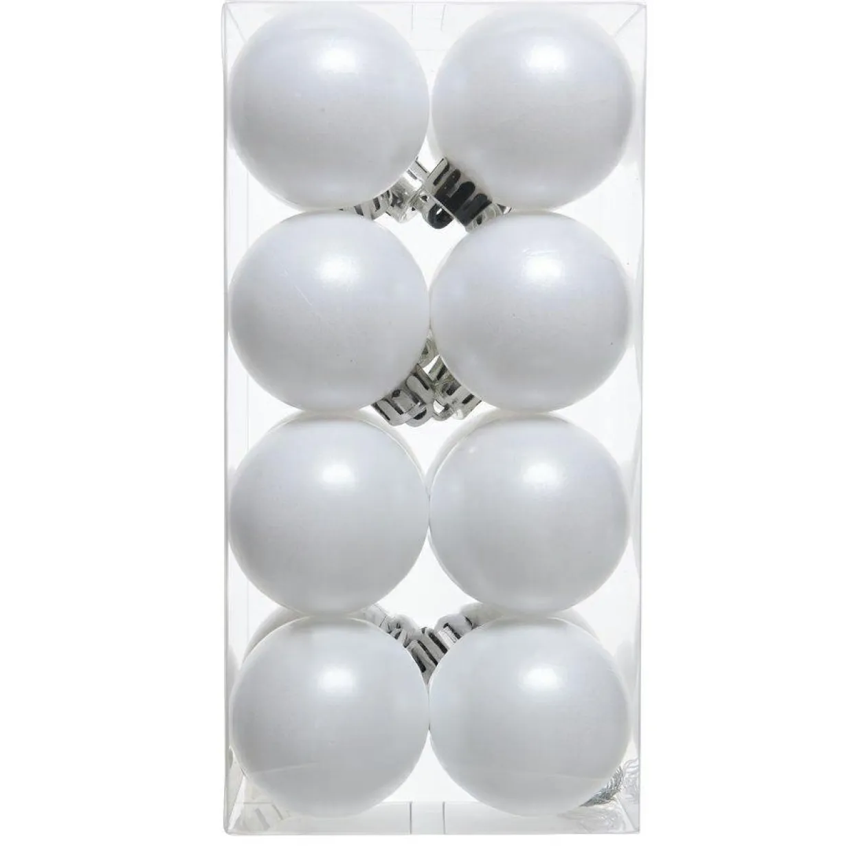 Lot de 16 boules de Noël (D40 mm) Aravis Blanc
