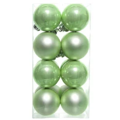 Lot de 16 boules de Noël (D40 mm) Aravis Vert thé matcha
