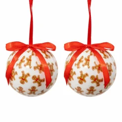 Lot de 2 boules de Noël (D60 mm) Petit Biscuit