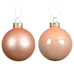 Lot de 6 boules de Noël en verre (D80 mm) Boréal Pêche