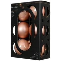 Lot de 6 boules de Noël en verre (D80 mm) Boréal Pêche