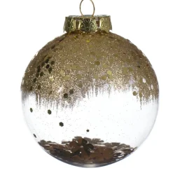 Lot de 12 boules de Noël transparentes (D80 mm) Zéli