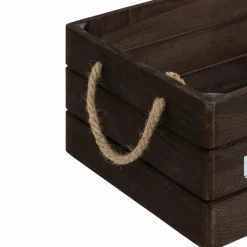 Lot de 3 cagettes bois Denys Marron