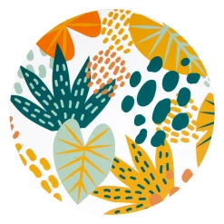 Lot de 12 cartes étapes bébé carton (10 cm) Mois Multicolore