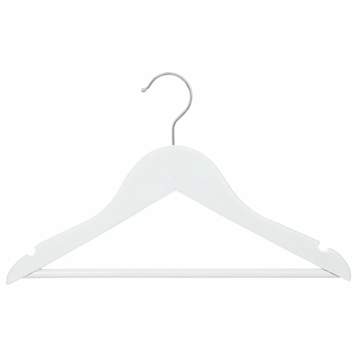 Lot de 4 cintres enfant bois Blanc