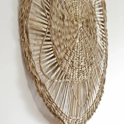 Lot de 3 décorations murales roseau (D20-30-45 cm) Seagrass Naturel