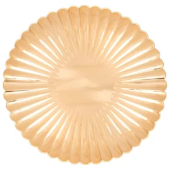 Lot de 12 dessous d'assiette Coquille Or
