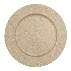 Lot de 12 dessous d'assiette Pailletées Or