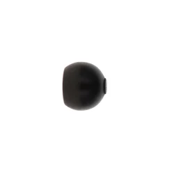 Lot de 2 embouts tringle bois (D28 mm) Nils boule Noir mat