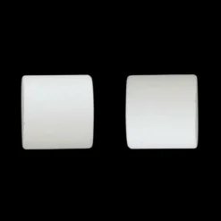 Lot de 2 embouts tringle (D20 mm) Jim Bouchons Blanc mat