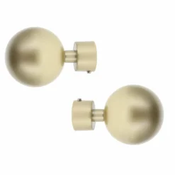 Lot de 2 embouts tringle (D20 mm) Jim Théa Or