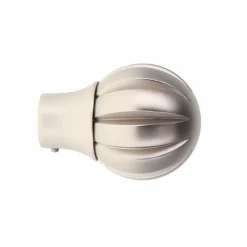 Lot de 2 embouts tringle (D20 mm) Jim Touch of zen Argent