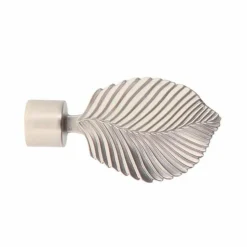 Lot de 2 embouts tringle (D20 mm) Jim Exotica Argent