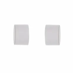 Lot de 2 embouts tringle (D28 mm) Lino Bouchons Blanc mat